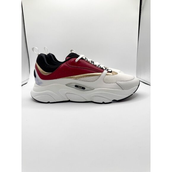 Dior B22 White Black Burgundy Gold Size 16 / EU 49 - Picture 2 of 12